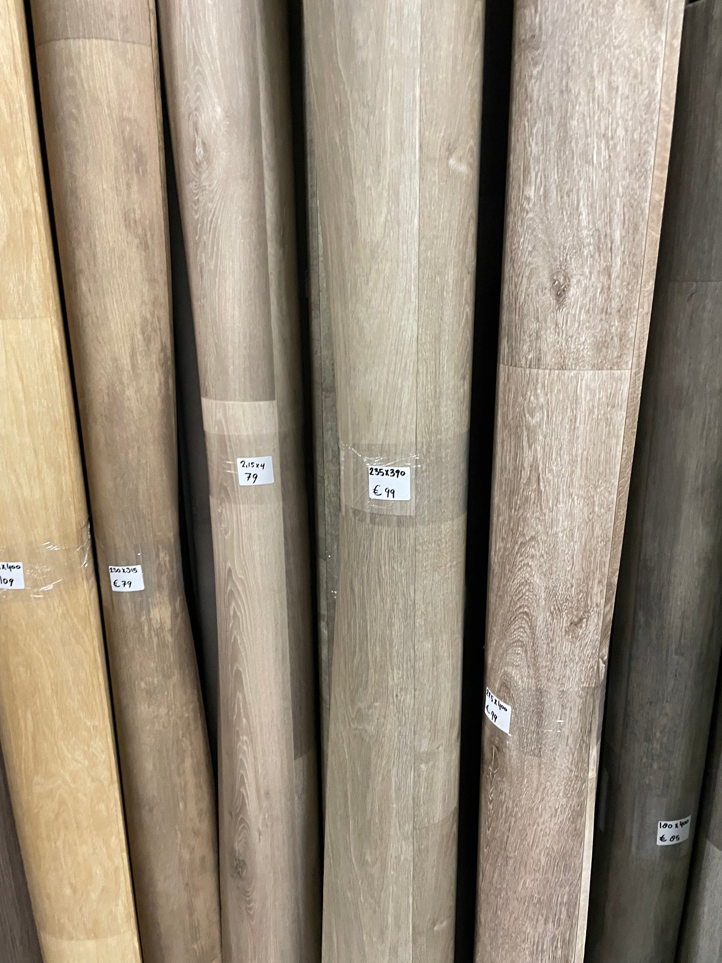 Licht Greige Eiken Project Vinyl Restpartij | 2,35x3,90mtr