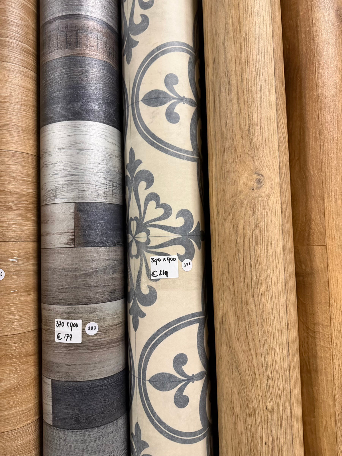 Sierlijk Patroon Licht Vinyl Restpartij | 3,90x4,00 (15,6m2)