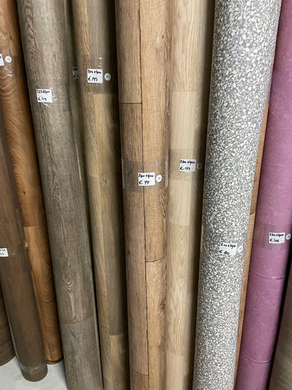 Warm Landelijk Eiken Vinyl Restpartij | 2,50x4,00mtr