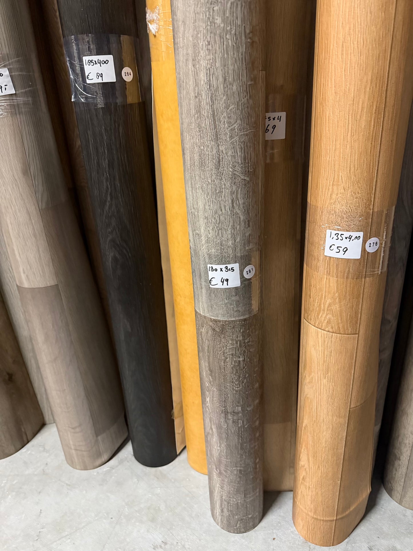 Grijs Eiken Vinyl Restpartij | 1,30x3,15mtr (4,01m2)