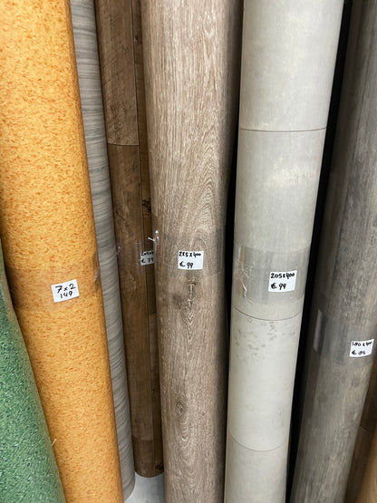 Licht Naturel Eiken Vinyl Restpartij | 2,25x4,00mtr