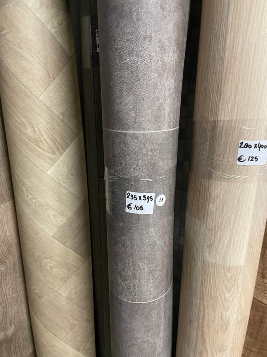 Grijs Tegelmotief Vinyl Restpartij |2,35x3,95mtr