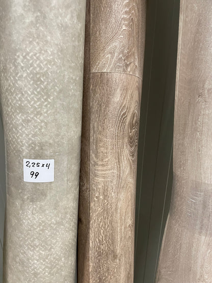 Bruin Landelijk Eiken Vinyl Restpartij | 1,65x4,00mtr