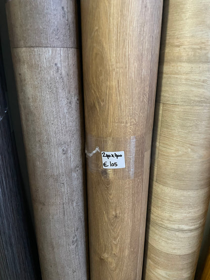 Karamel Eiken Vinyl Restpartij | 2,40x4,00mtr