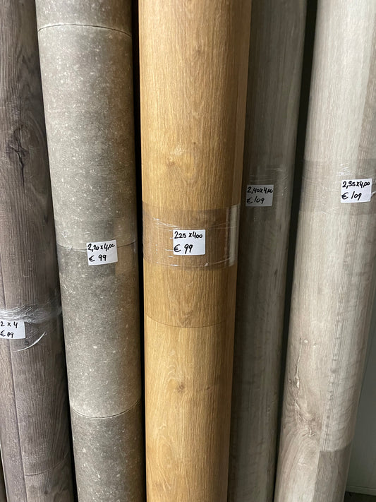 Warm Eiken Vinyl Restpartij | 2,25x4,00mtr