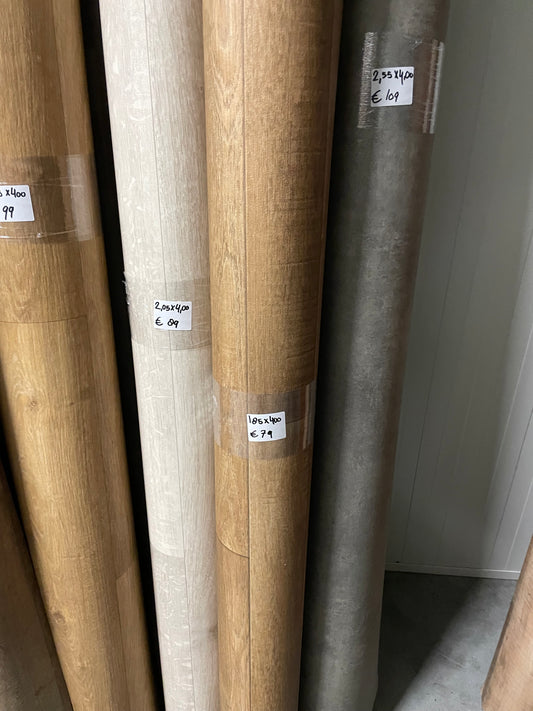 Warm Naturel Eiken Vinyl Restpartij | 1,85x4,00mtr