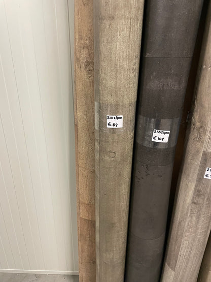 Forbo Novilon Grijsbruin Eiken Vinyl Restpartij | 2,10x4,00mtr