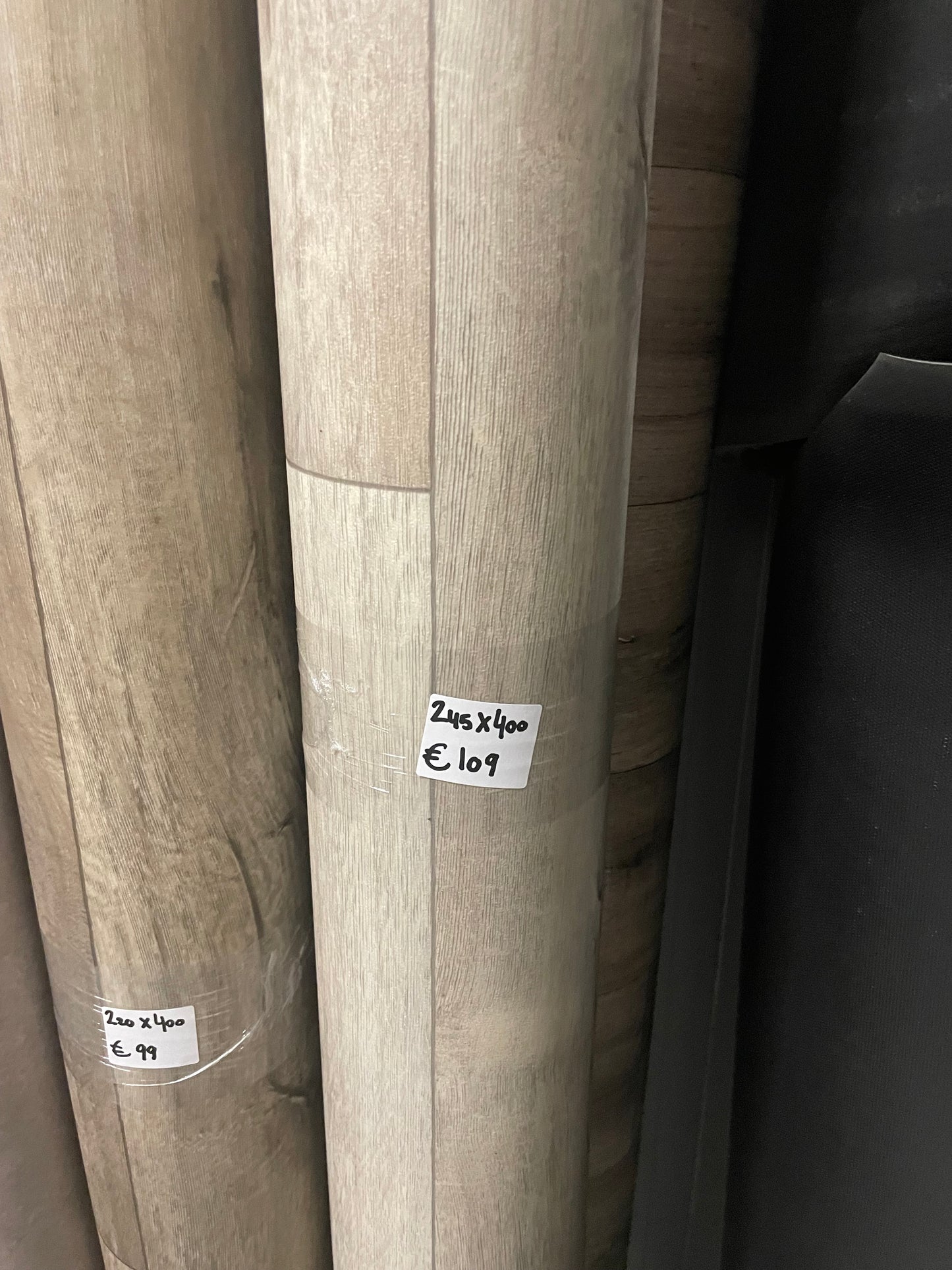 Licht Wit Eiken Vinyl Restpartij | 2,45x4,00mtr