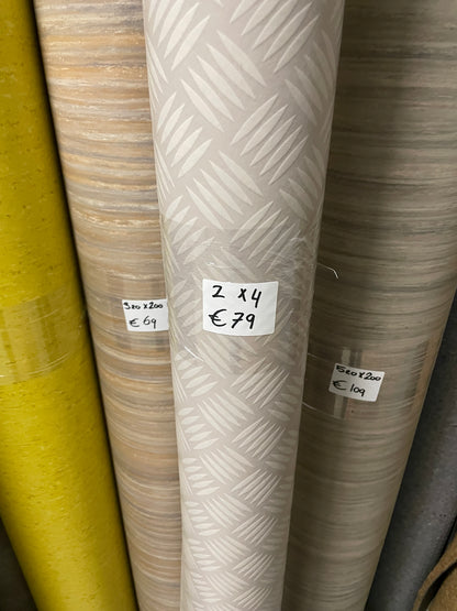 Traanplaat motief Zeil Vinyl Restpartij | 2,00x4,00mtr