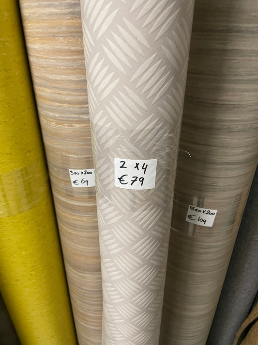 Traanplaat motief Zeil Vinyl Restpartij | 2,00x4,00mtr