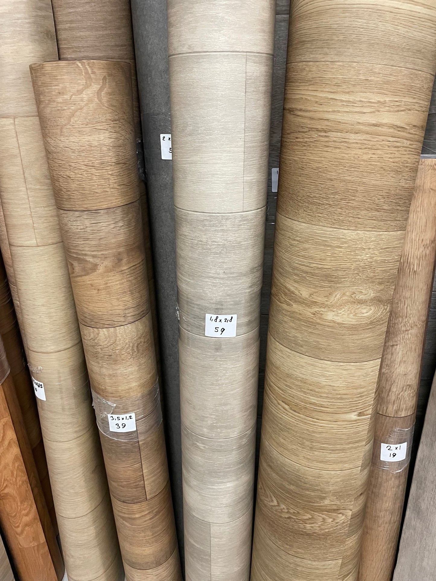 Whitewash Eiken Vinyl Restpartij | 1,80x2,80mtr