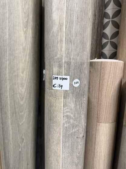 Zacht Grijs Eiken Vinyl Restpartij | 2,85x4,00mtr (11,4m2)