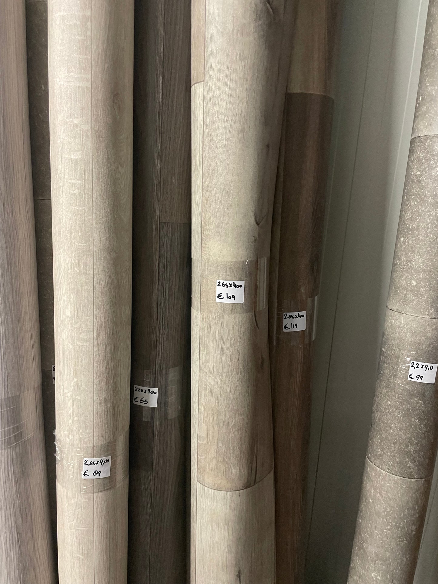 Licht Eiken Vinyl Zeil Restpartij | 2,65x4,00mtr