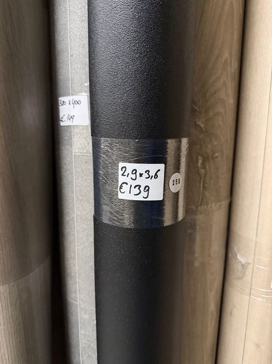 Zwart Vinyl Restpartij | 2,90x3,60mtr