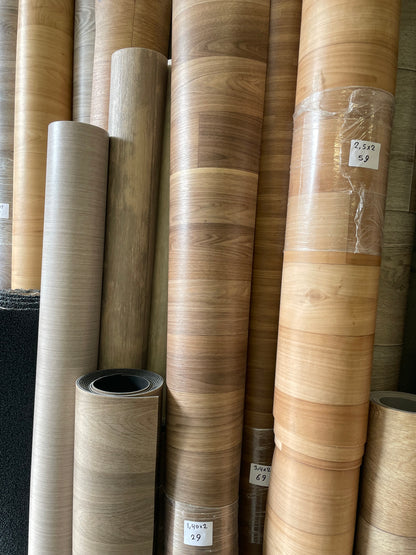 Bruin Oud Eiken Vinyl Coupon | 1,40x2,00mtr