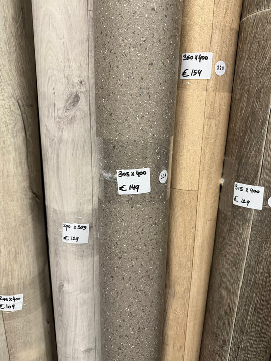 Donker Grijs Granito Vinyl Restpartij | 3,05x4,00mtr (12,2m2)