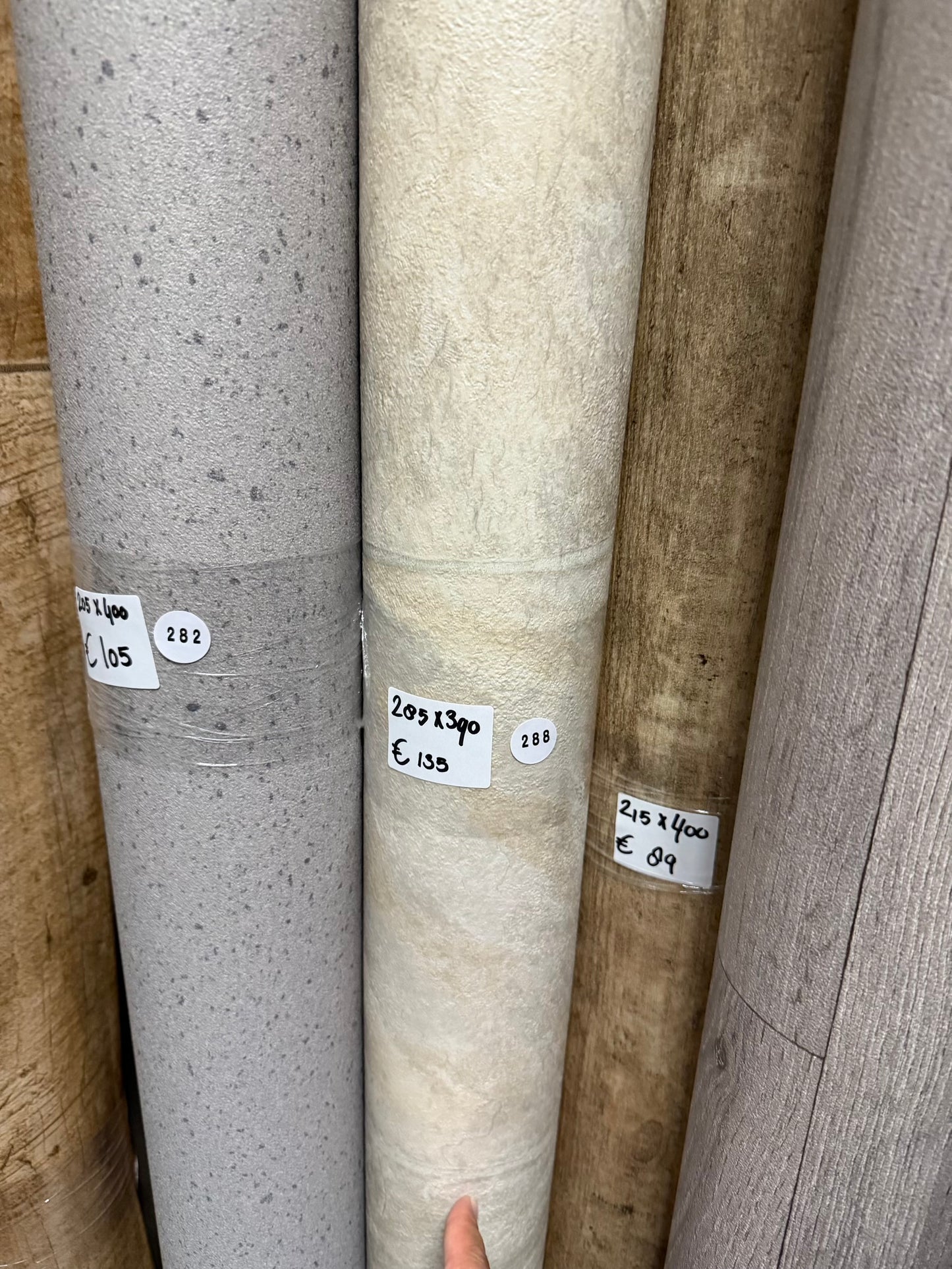 Beige Tegellook Vinyl Restpartij | 2,85x3,90mtr (11,1m2)