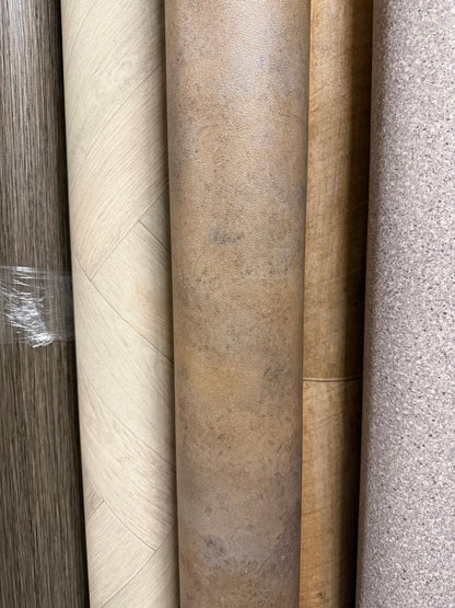 Koper Bruin Vinyl Restpartij | 2,10x4,00mtr (8,4m2)