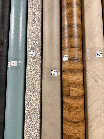 Greige Warm Beton Vinyl Restpartij | 3,75x4,00 (15,0m2)