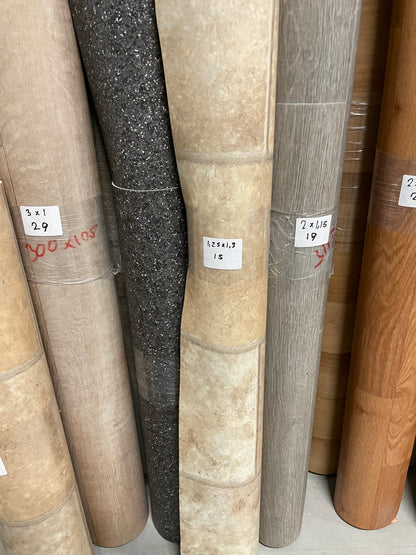 Beige Tegelmotief Vinyl Restpartij | 1,25x1,30mtr