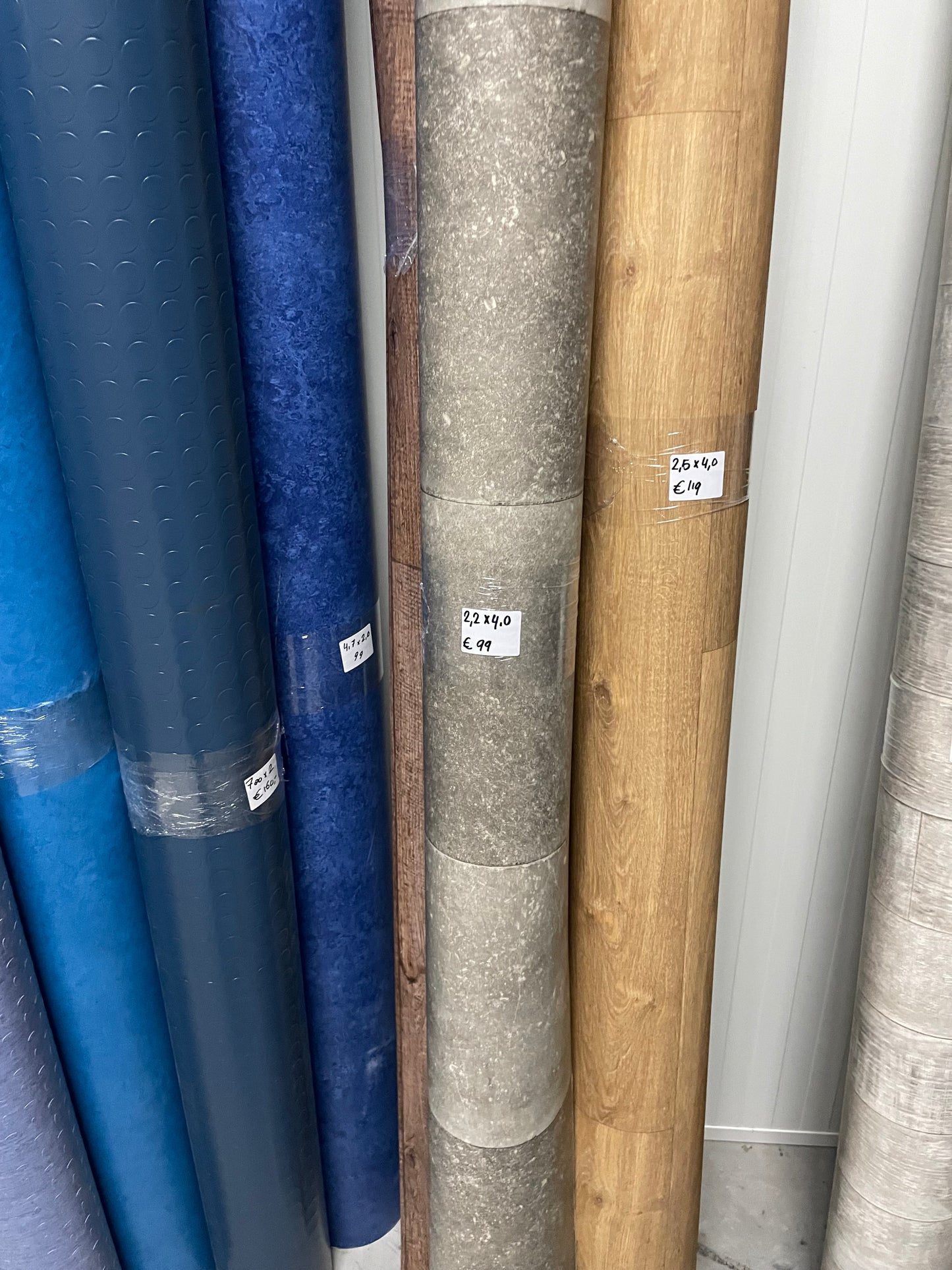 Grijs Tegellook Vinyl Restpartij | 2,20x4,00mtr