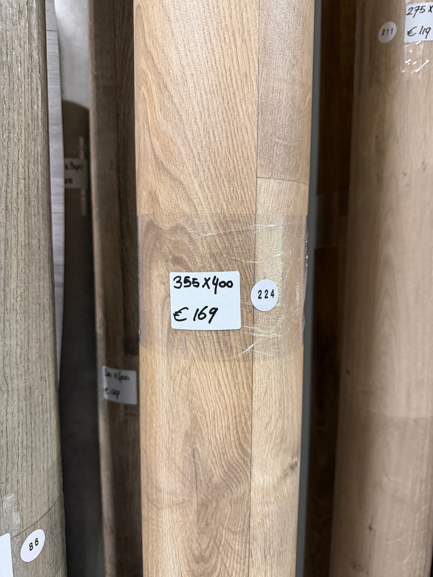 Licht Natuur Eiken Project Vinyl Restpartij |
3,55x4,00mtr