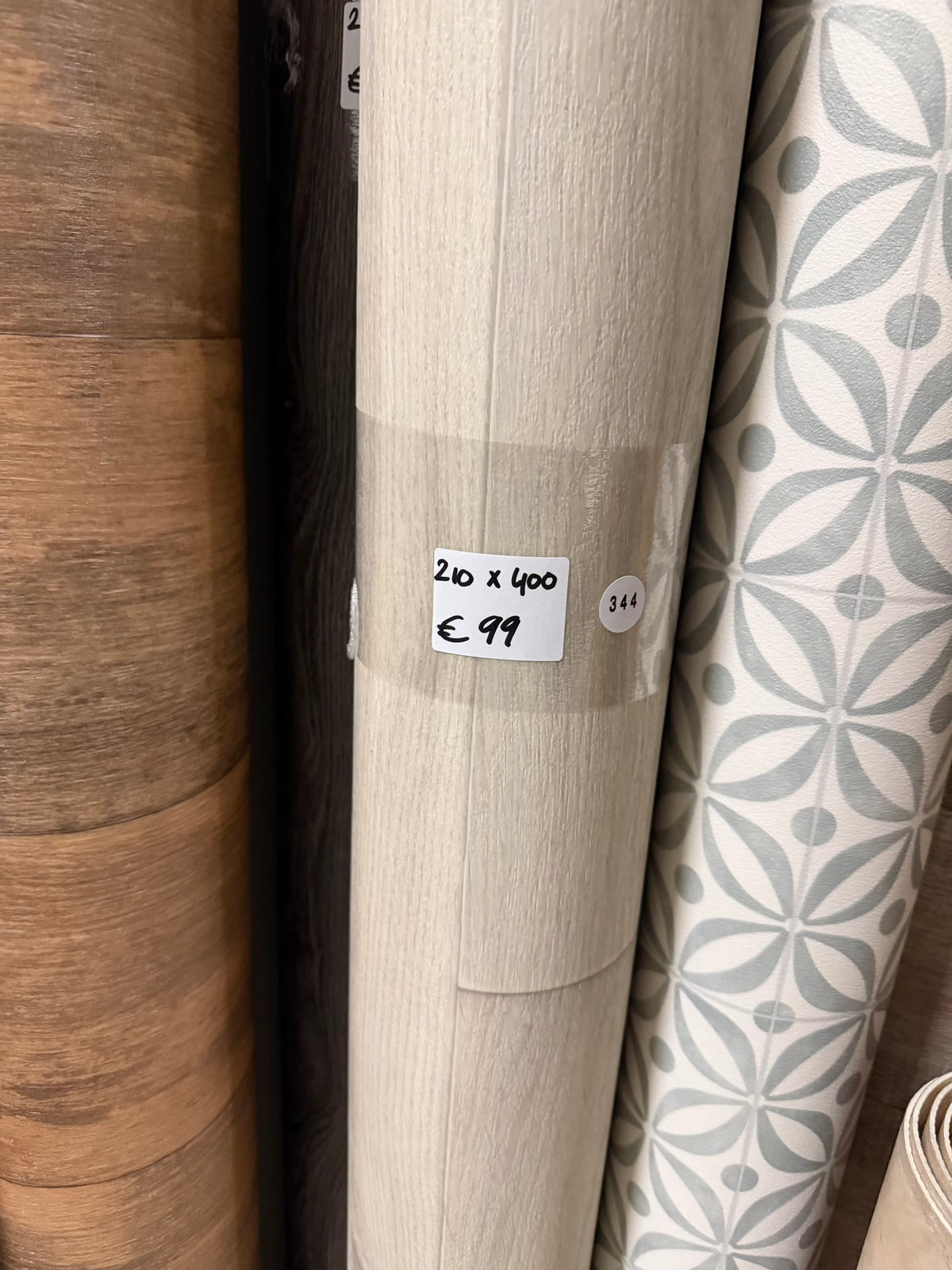 Eiken Licht Beige Vinyl Restpartij | 2,10x4,00 (8,4m2)