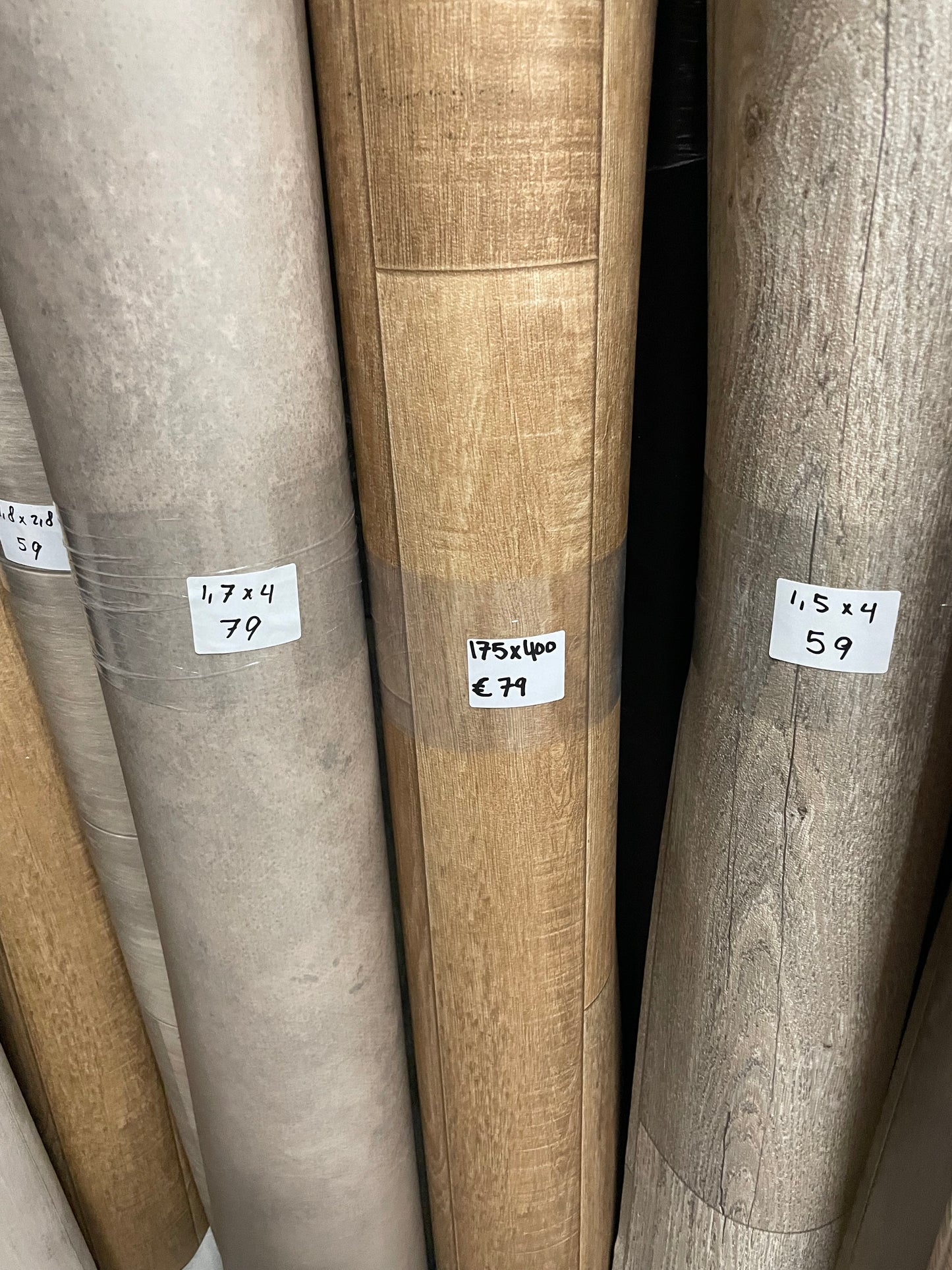 Bruin Eiken Vinyl Restpartij | 1,75x4,00mtr