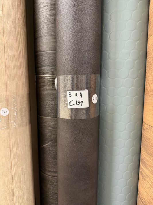 Donker Egaal Vinyl Restpartij | 3,00x4,00mtr (12,0m2)