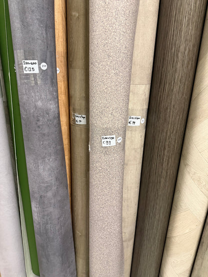 Licht Granito Vinyl Restpartij | 2,00x3,90mtr