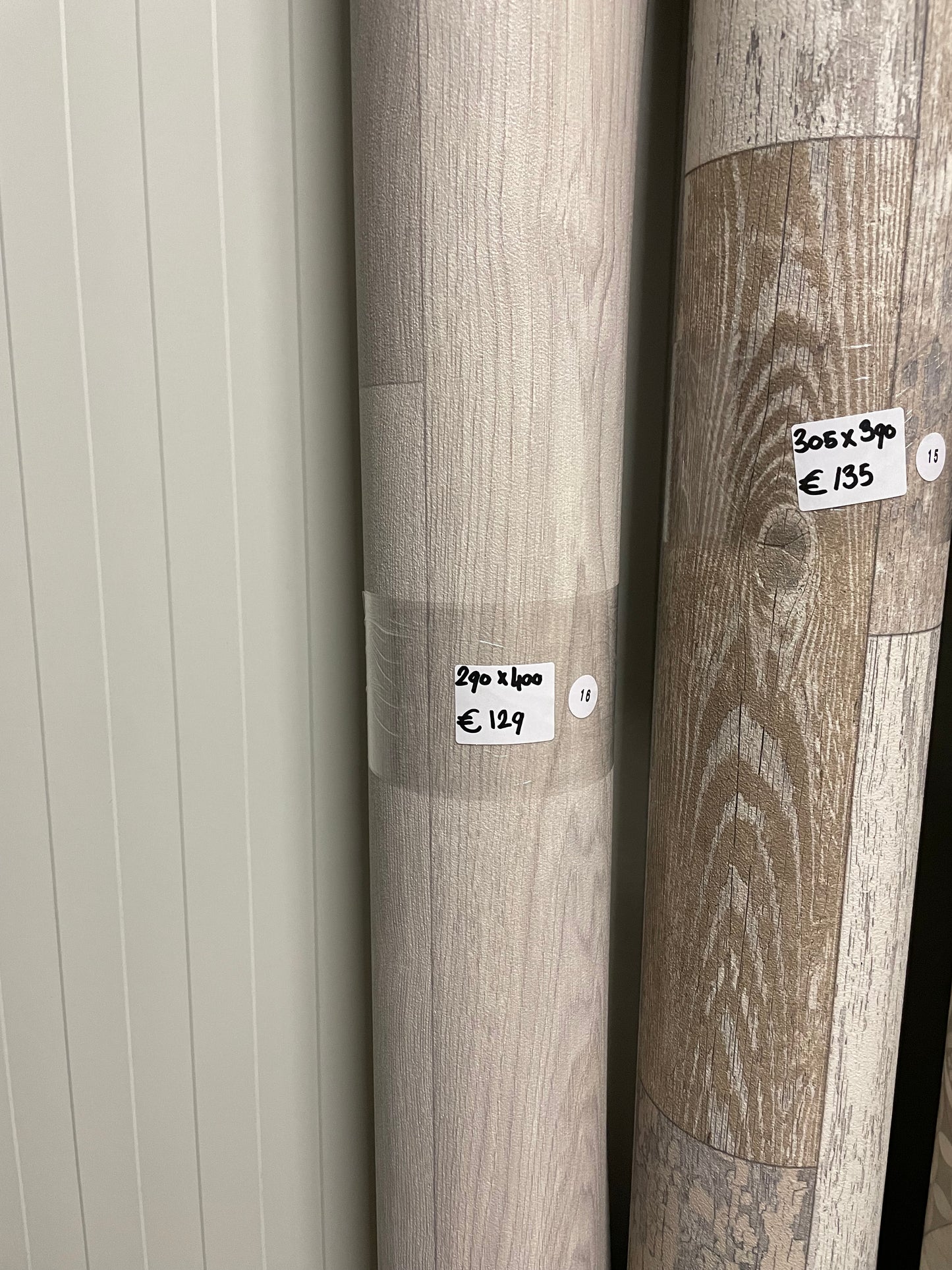 Licht Noestarm Eiken Grijs Vinyl Restpartij |2,90x4,00mtr