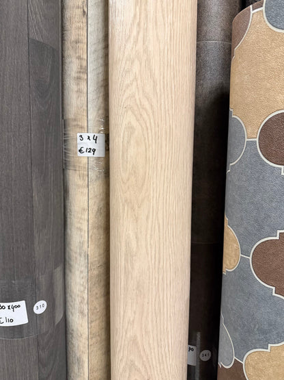 Licht Beige Eiken Restpartij | 1,95x4,00mtr (7,8m2)