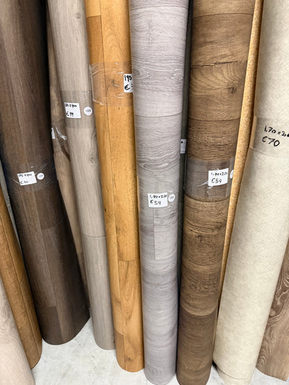 Modern Grijs Eiken Vinyl Restpartij |
1,90x2,20mtr