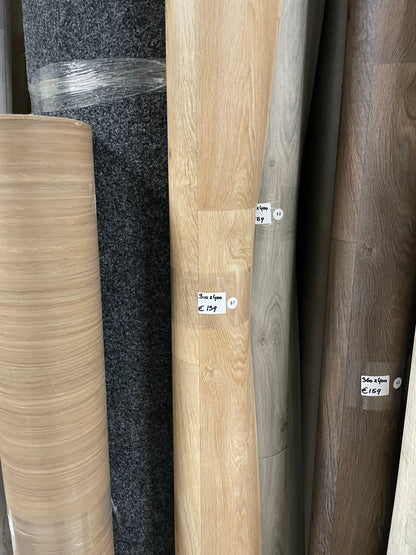 Licht Bruin Eiken Project Vinyl Restpartij | 3,10x4,00mtr