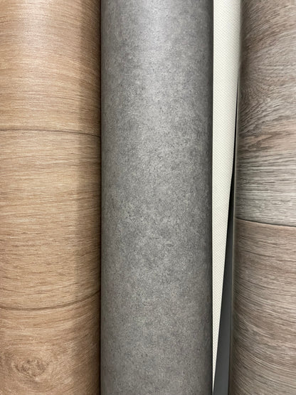 Grijs Egaal Betonlook Vinyl Restpartij | 2,00x2,75mtr - Vinylrestpartij.nl 