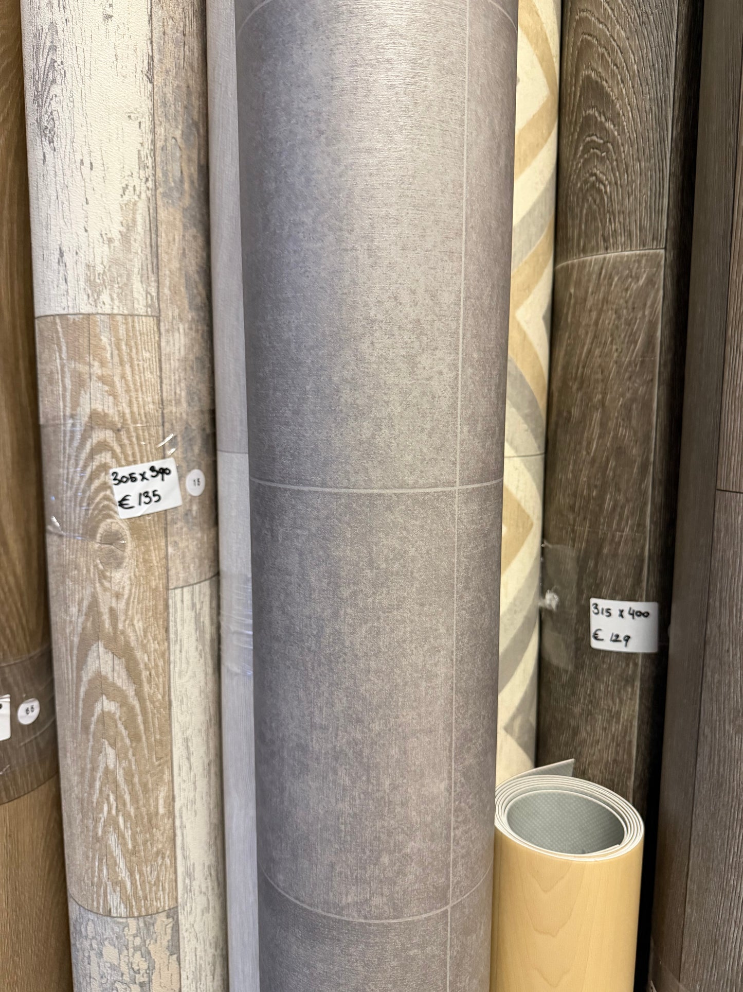 Grijs Tegelmotief Vinyl Restpartij | 2,00x3,25mtr