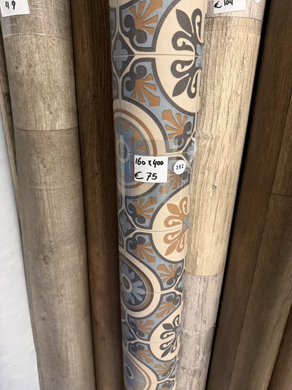 Portuguese Tegels Gekleurd Vinyl Restpartij | 1,60x4,00 (6,4m2)
