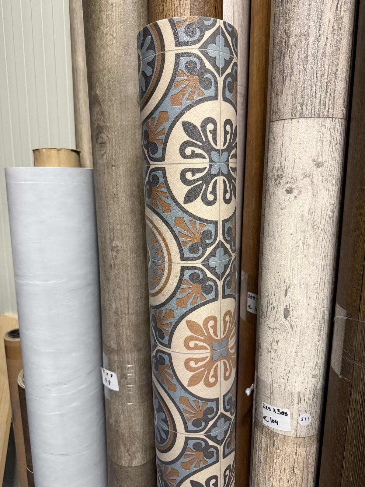 Portuguese Tegels Gekleurd Vinyl Restpartij | 1,60x4,00 (6,4m2)