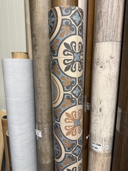 Portuguese Tegels Gekleurd Vinyl Restpartij | 1,60x4,00 (6,4m2)