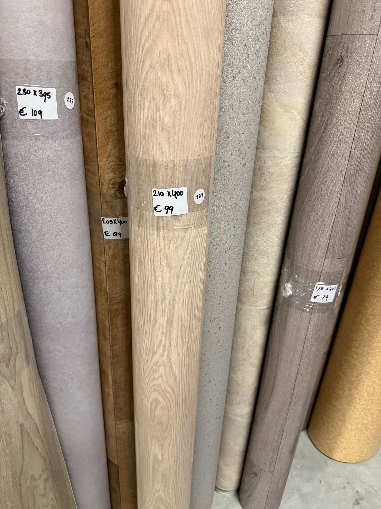 Licht Noestarm Eiken Vinyl Restpartij | 2,10x4,00mtr (8,4m2)