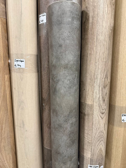 Donker Industrieel Beton Vinyl Restpartij | 1,50x4,00 (6,0m2)