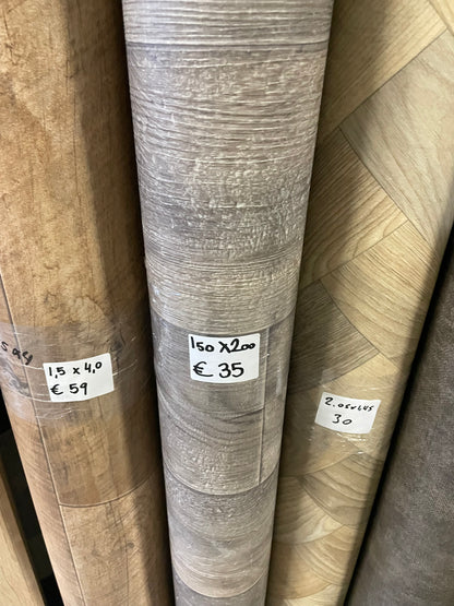 Greige Eiken Vinyl Restpartij | 1,50x2,00mtr