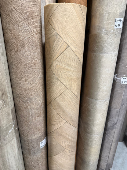 Naturel Visgraat Eiken Vinyl Restpartij |
1,35x4,00mtr