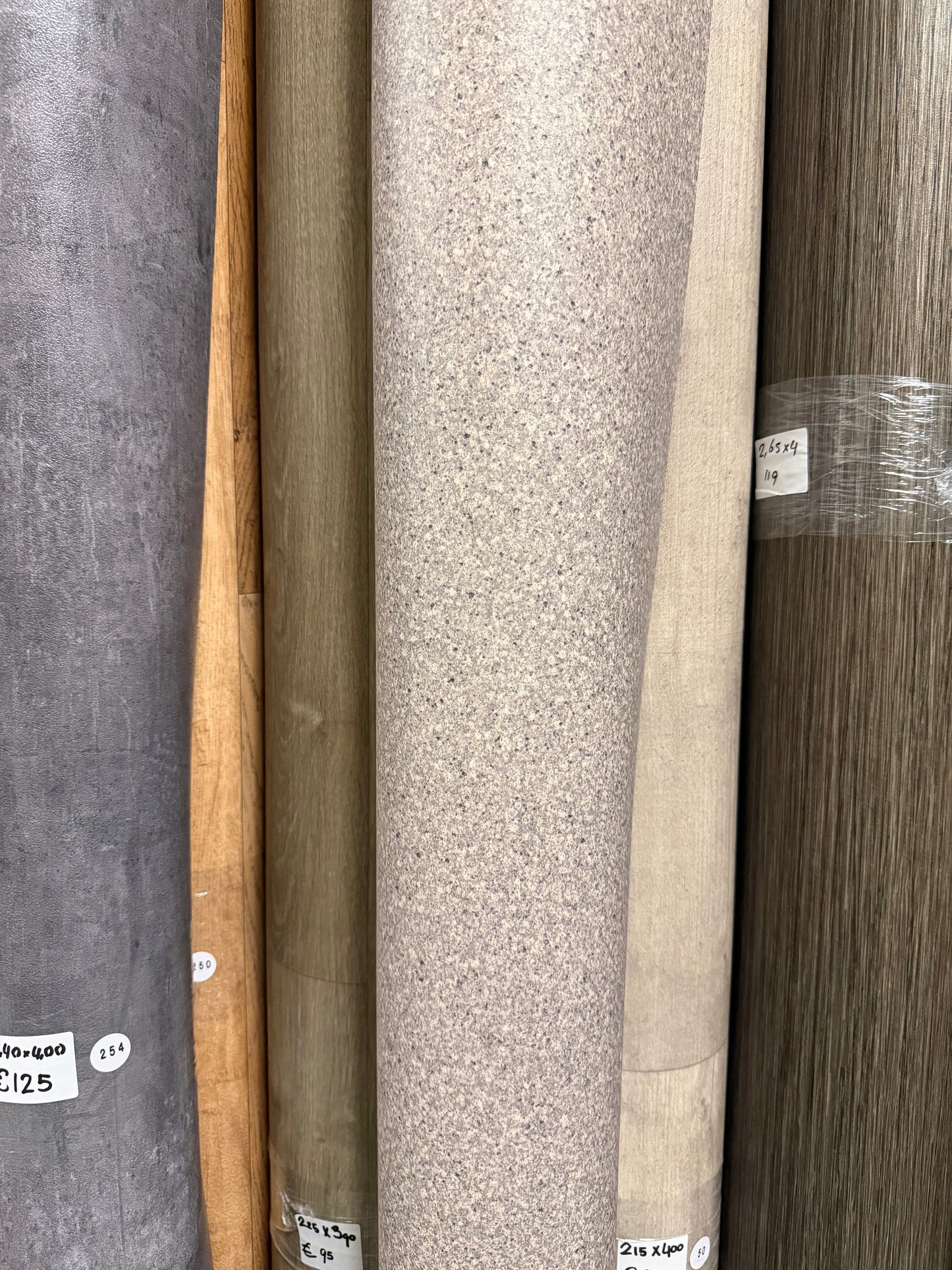 Licht Granito Vinyl Restpartij | 2,00x3,90mtr