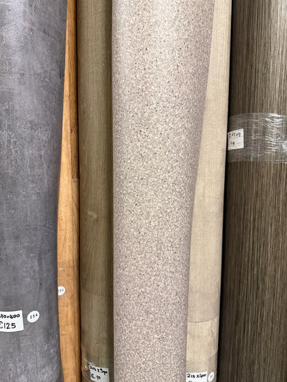 Licht Granito Vinyl Restpartij | 2,00x3,90mtr