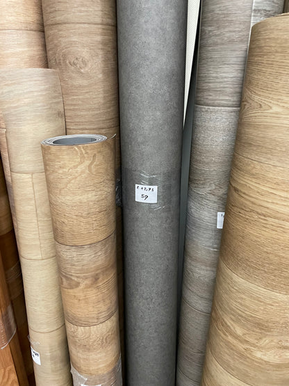 Grijs Egaal Betonlook Vinyl Restpartij | 2,00x2,75mtr - Vinylrestpartij.nl 