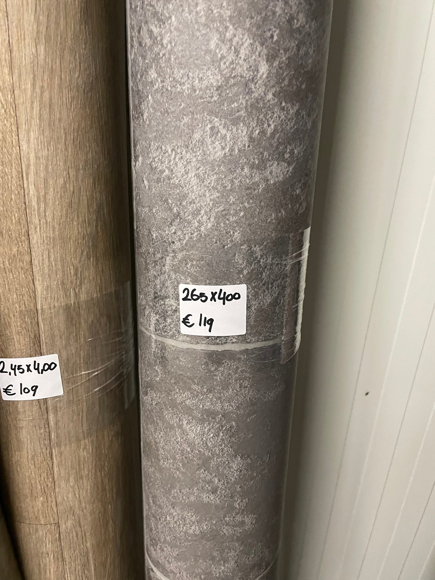 Donkergrijs Tegellook Vinyl Restpartij | 2,65x4,00mtr