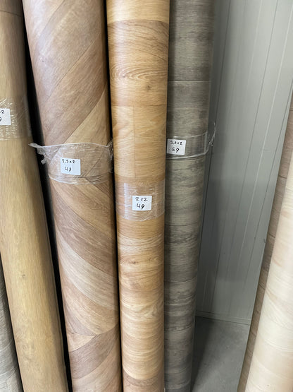 Naturel Projectvinyl Eiken Vinyl Restpartij | 2,00x2,00mtr