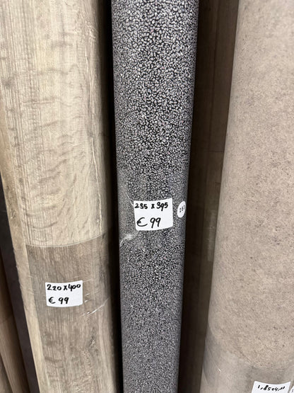 Zwart Granito Vinyl Restpartij | 2,35x3,95mtr (9,3m2)
