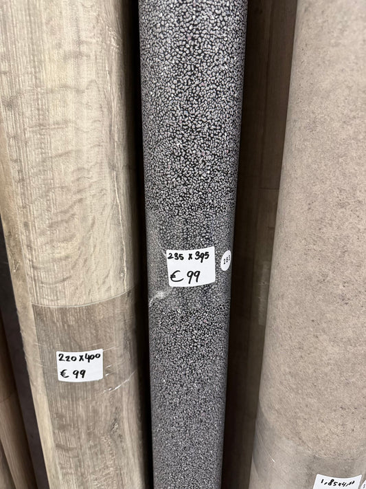 Zwart Granito Vinyl Restpartij | 2,35x3,95mtr (9,3m2)